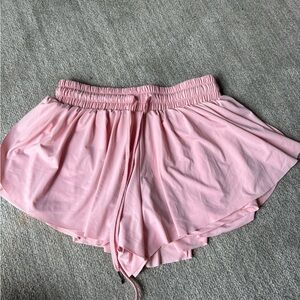 Pink Women's Flowy/Butterfly Athletic Shorts